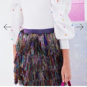 Lola and the Boys Shimmer Tinsel Skirt